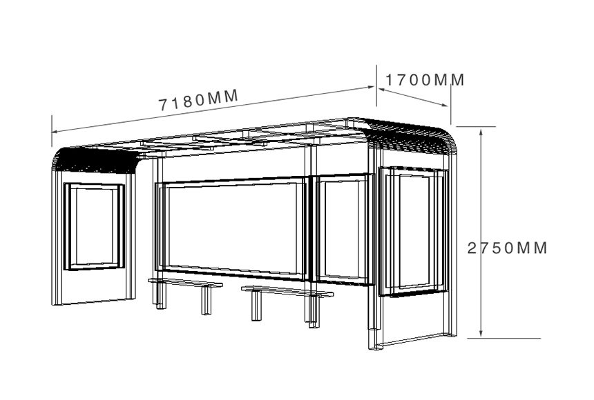 簡易公交站牌候車亭定制價格