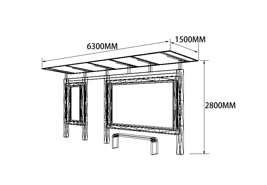 鄉(xiāng)鎮(zhèn)公交站亭設(shè)計(jì)制作