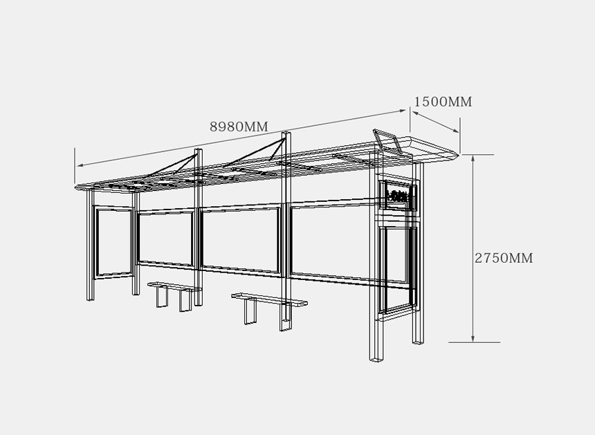 農(nóng)村簡易候車亭設(shè)計制作