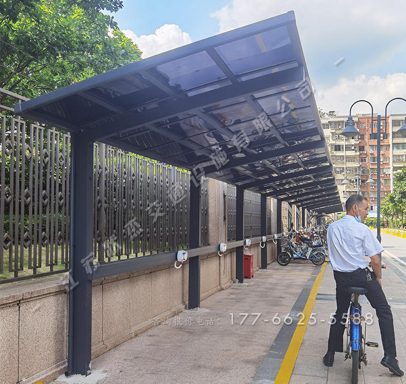 小區(qū)電動車充電棚