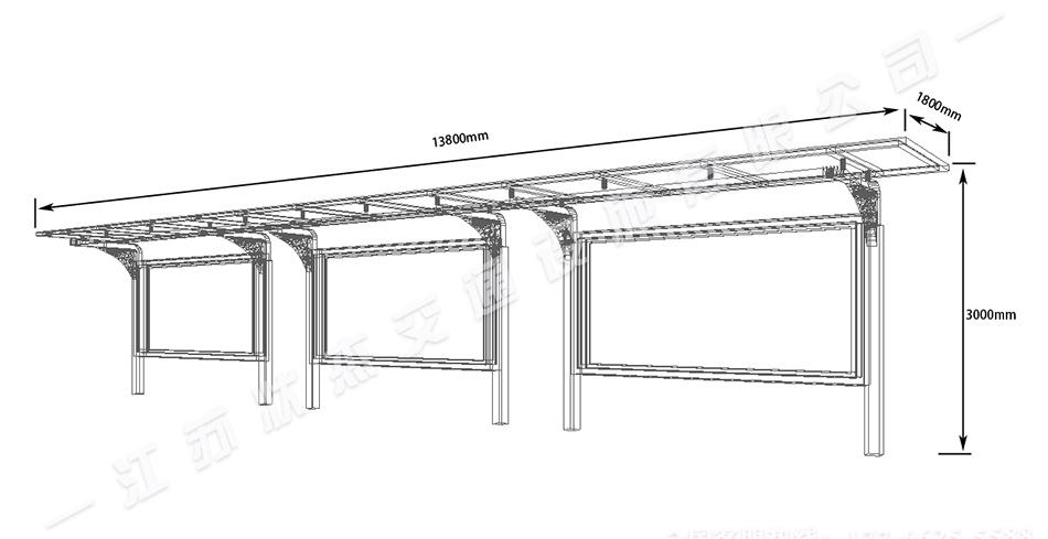 鄉(xiāng)鎮(zhèn)候車(chē)亭尺寸圖