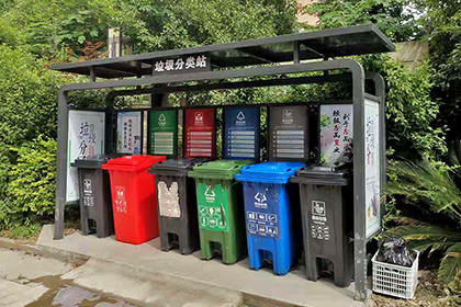 垃圾分類擋雨棚六分類